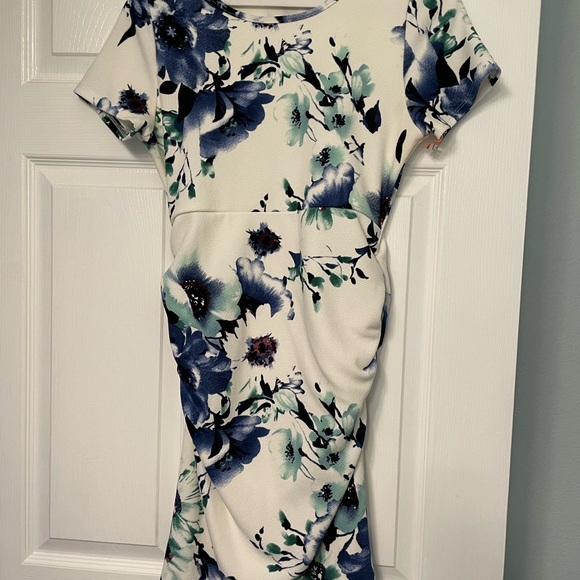 Pinkblush Dresses & Skirts - Pinkblush Blue and Green Floral Midi Dress
